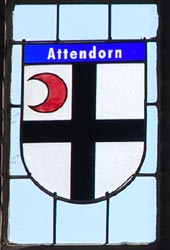 Nikolaikirche Anklam, Hanse-Wappenfenster von Attendorn