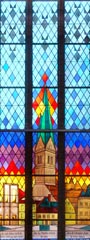 Nikolaikirche Anklam, Gedenkfenster (Detailansicht, *2009)