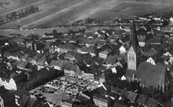 SW-Luftbild von Anklam (Marktplatz mit Nikolaikirche)