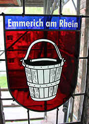Nikolaikirche Anklam, Hanse-Wappenfenster von Emmerich am Rhein (*2017)