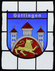 Nikolaikirche Anklam, Hanse-Wappenfenster von Göttingen (*2012)