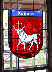 Nikolaikirche Anklam, Hanse-Wappenfenster von Kaunas (*2017)