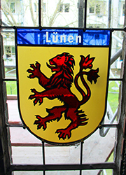 Nikolaikirche Anklam, Hanse-Wappenfenster von Lünen (*2016)