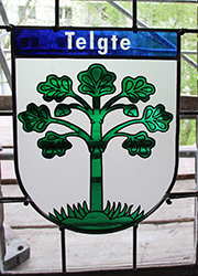 Nikolaikirche Anklam, Hanse-Wappenfenster von Telgte (*2016)