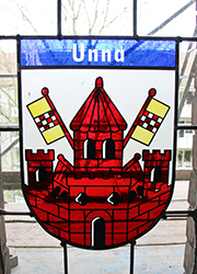 Nikolaikirche Anklam, Hanse-Wappenfenster von Unna (*2016)