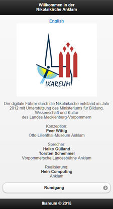 Audioguide für die Anklamer Nikolaikirche (*2012)