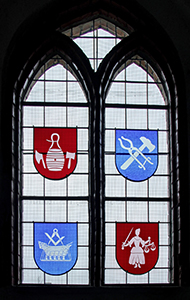Abb. 3: Linkes Fenster in der Sakristei, 2017